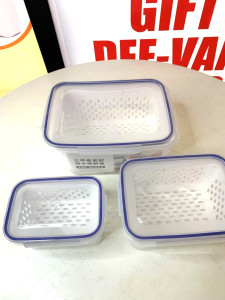 3 set sealed draining crisper