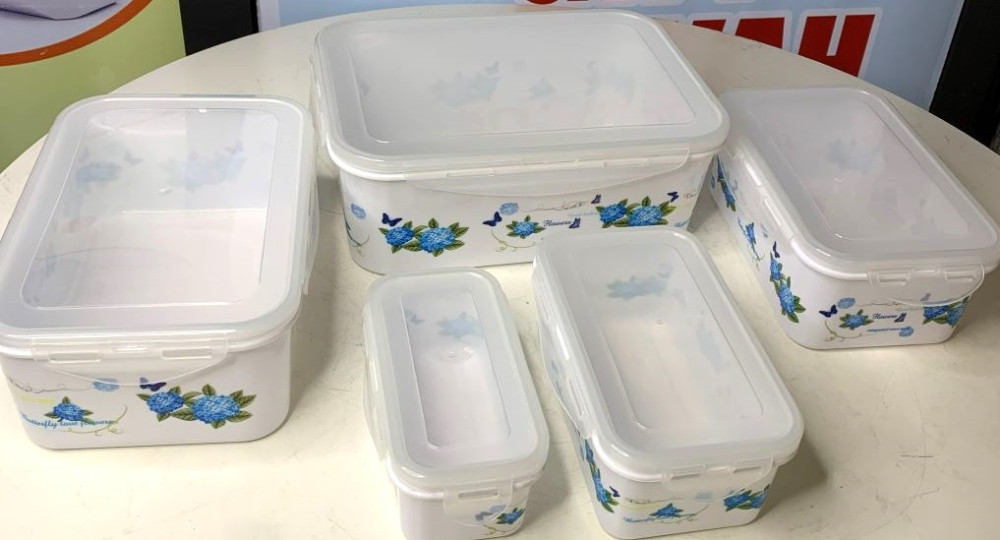 Flower design storage box