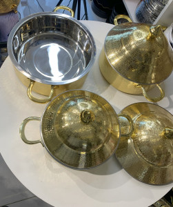 Cone shape cover gold warmer