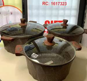 Brown jio non stick pot