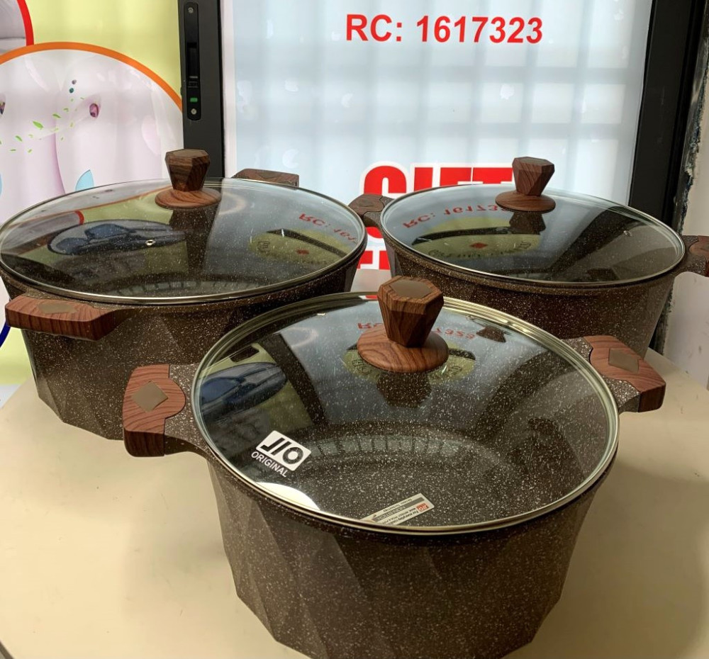 Brown jio non stick pot