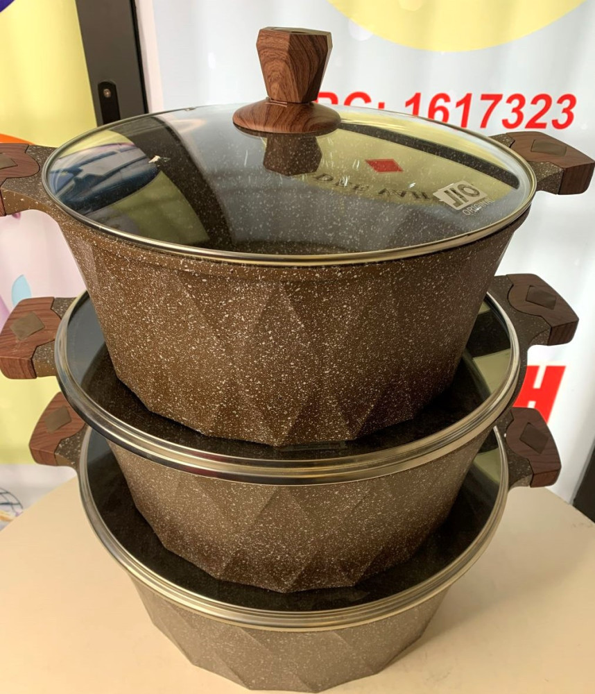Brown jio non stick pot