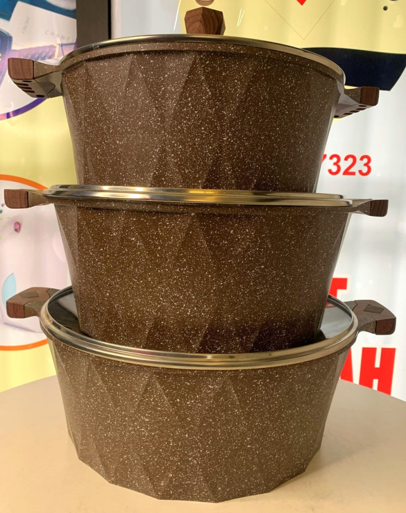 Brown jio non stick pot