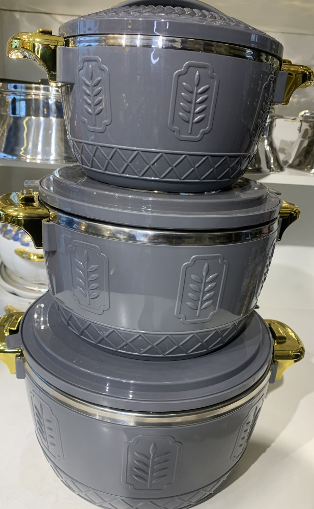 GRAY THERMAL INSULATED CASSEROLE