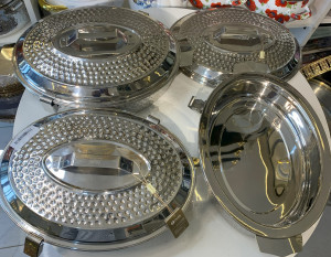 OVAL SILVER ALMARJAN FOOD WARMER