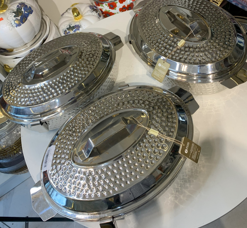 OVAL SILVER ALMARJAN FOOD WARMER
