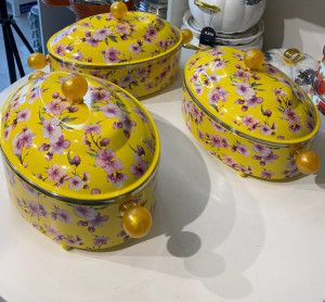 ROSE FLOWER DESIGN FOOD WARMER