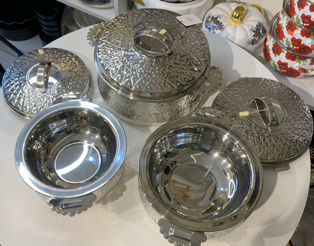 ROUND SLIVER ALMARJAN FOOD WARMER