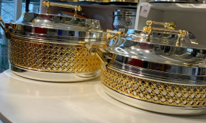 SILVER ALMARJAN FOOD WARMER