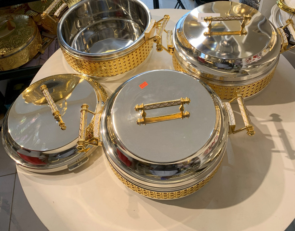 SILVER ALMARJAN FOOD WARMER