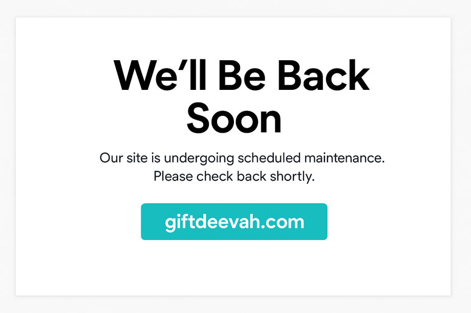 We’ll Be Back Soon